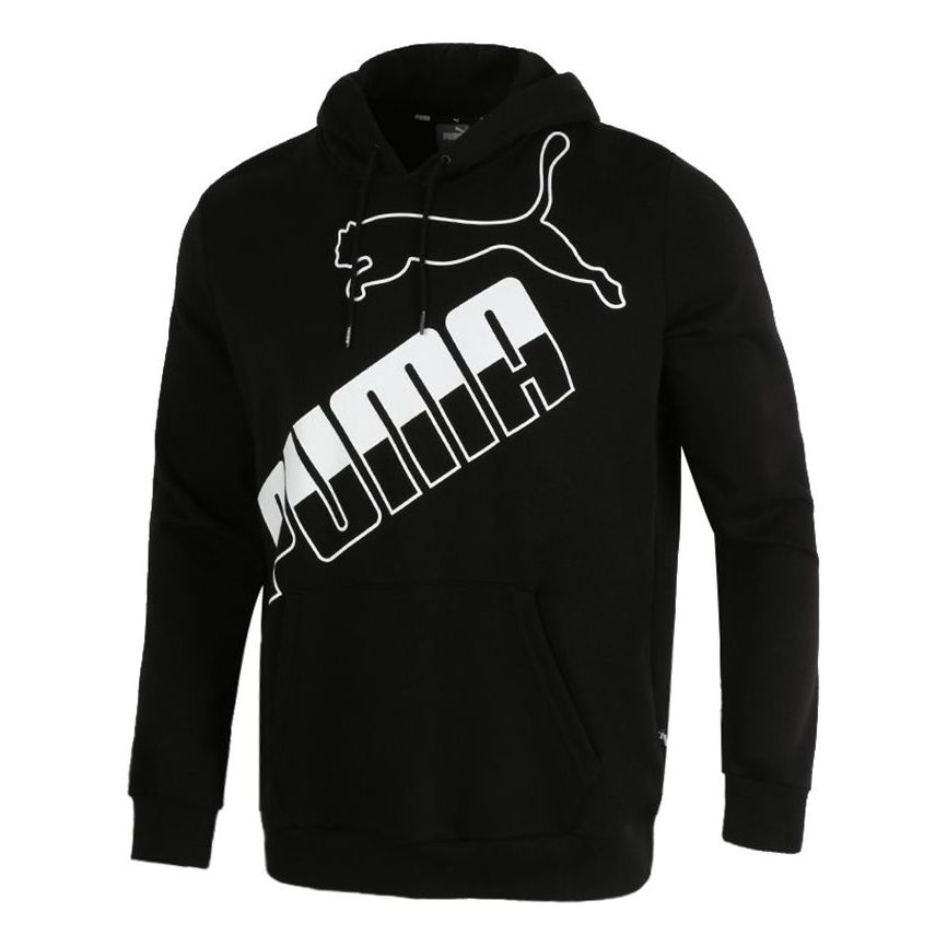 PUMA Big Logo Hoodie 'Black White' 588667-01