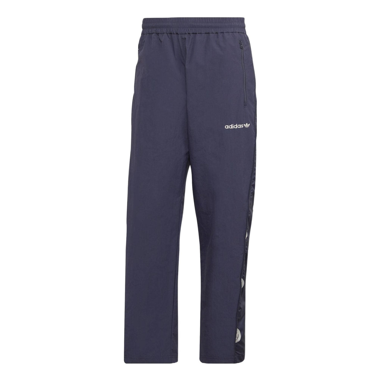 Men's adidas originals Solid Color Smiling Face Embroidered Logo Straight Casual Pants/Trousers Blue HN0386