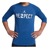 Air Jordan Respect 3/4 Sleeve T-Shirt 'Blue' 921528-493