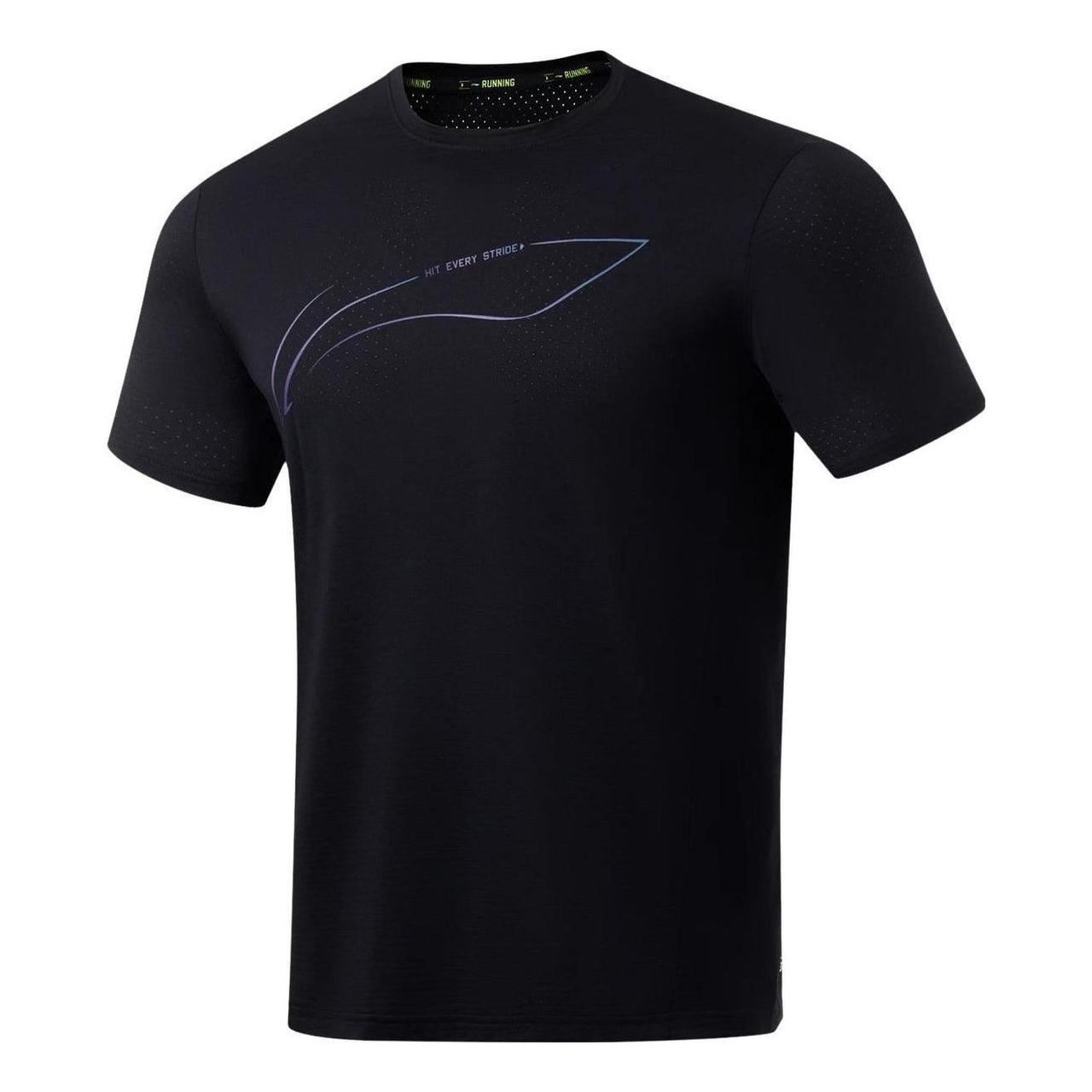 Li-Ning Logo Running T-shirt 'Black' ATST073-1