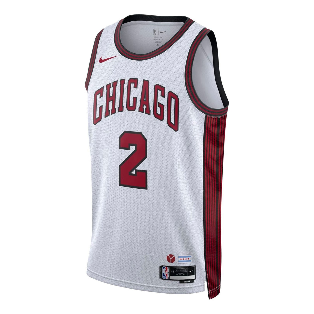 Nike x NBA Chicago Bulls Lonzo Ball Jerseys 'White' DO9588-103