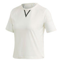(WMNS) adidas Crop Tee Athleisure Casual Sports Round Neck Short Sleeve Jade White T-Shirt GH7369