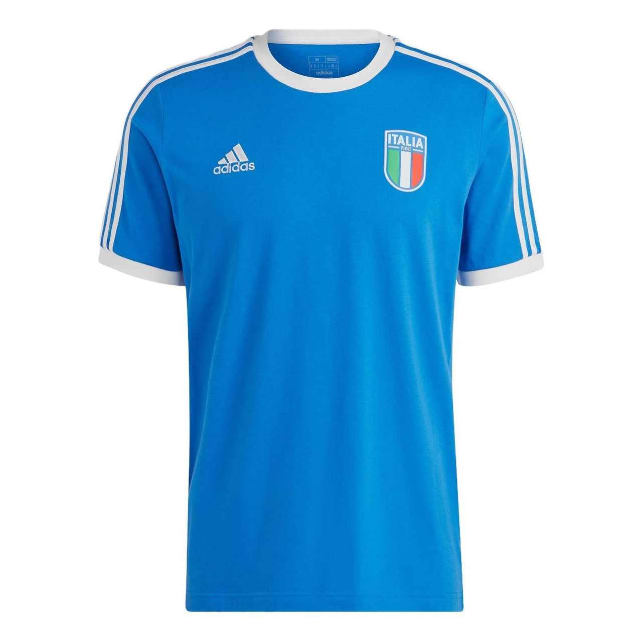adidas Italy 3-Stripes Tee 'Blue' HT2185