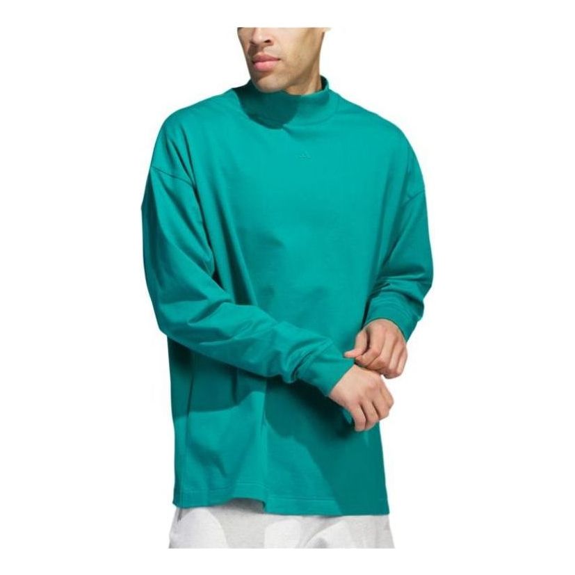 adidas Basketball Long Sleeve T-Shirt 'Green' JE3768