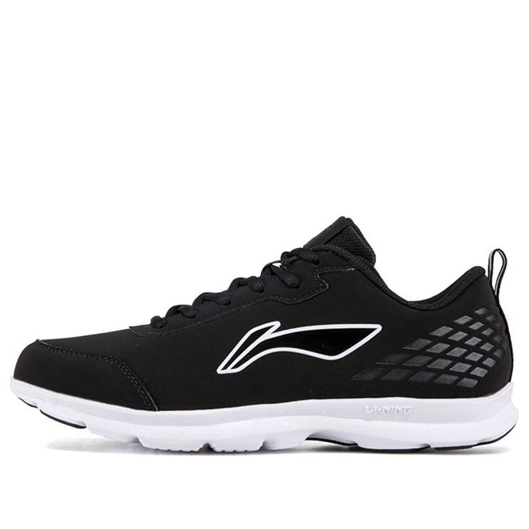 Li-Ning Running Shoes 'Black White' ARBN249-1