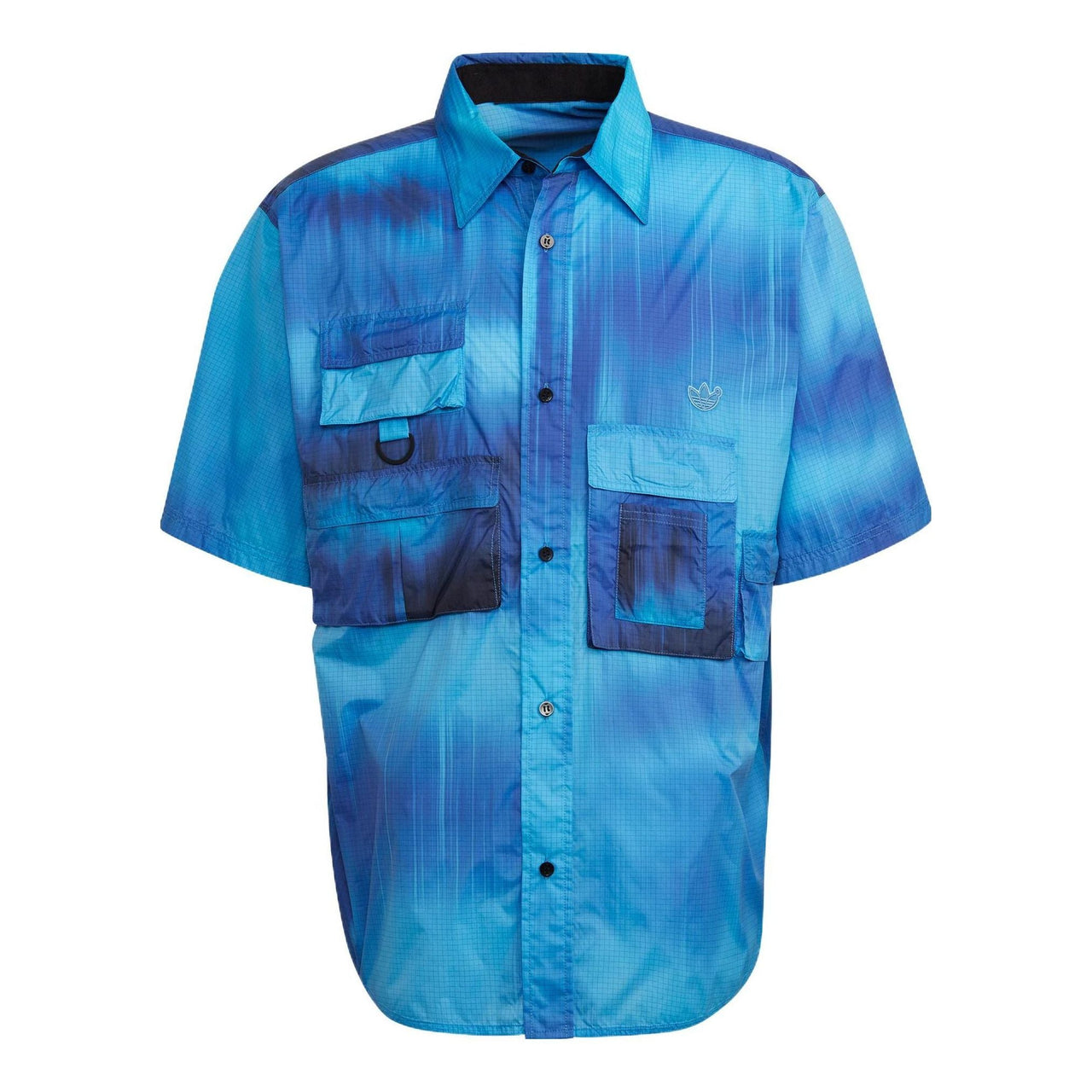 adidas Gradient Pocket Sports Short Sleeve Shirt Blue HD4809