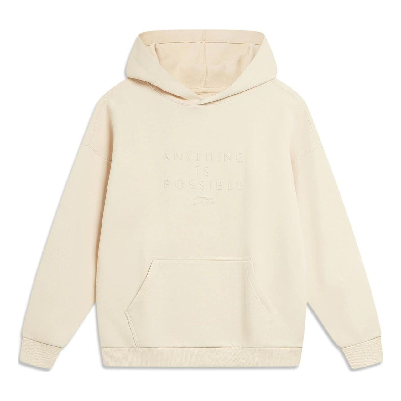 Li-Ning Anything Is Possible Logo Hoodie 'Creamy White' AWDT757-1