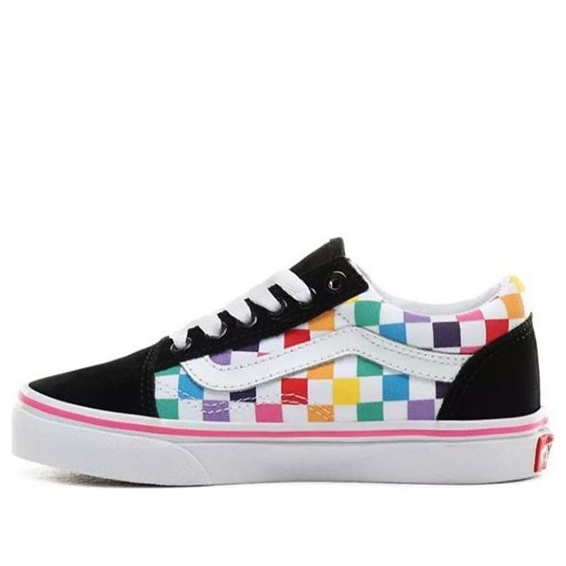 (PS) Vans Old Skool Little 'Rainbow Checkerboard' VN0A4BUUU09