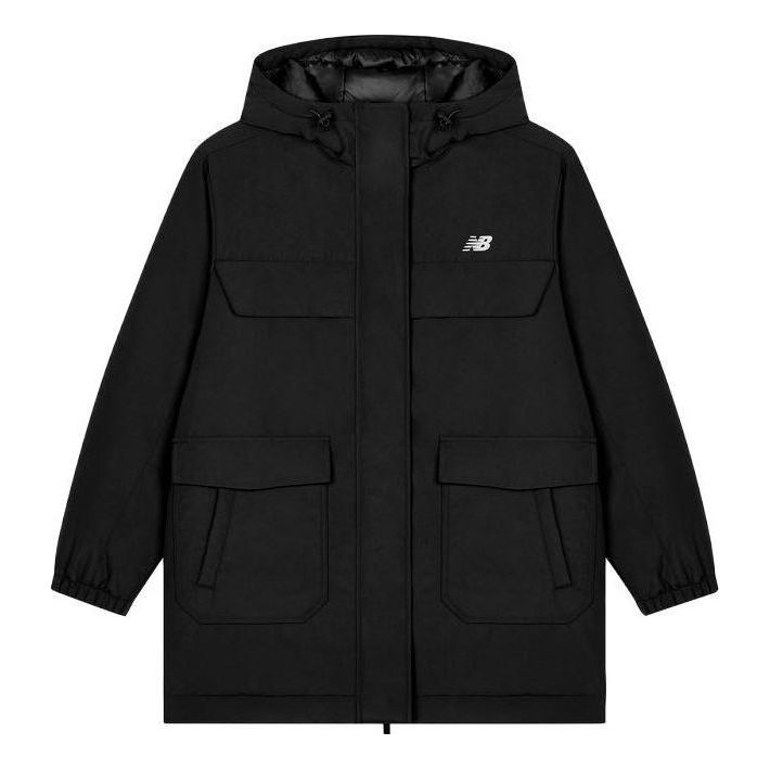 (WMNS) New Balance Winter Warm Hooded Down Jacket 'Black' AWJ33332-BK