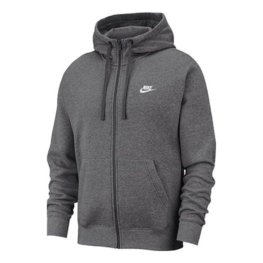 Nike Sportswear Club Fleece Full-Zip Hoodie 'Dark grey' BV2645-071