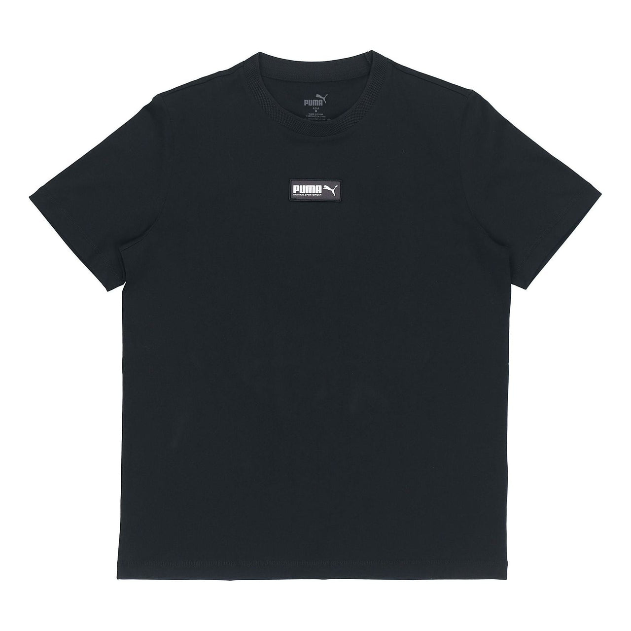 PUMA Round Neck Sports Short Sleeve Black 844632-01