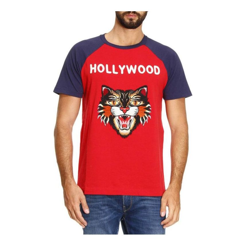 Men's Gucci Red Blue Tops 475103-X5T86-6682