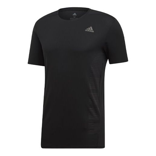adidas Logo Breathable Short Sleeve Black DQ1846