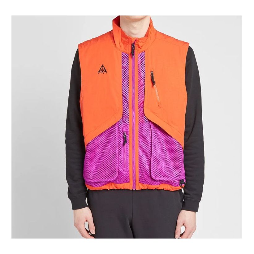 Nike ACG Outdoor Functional Multiple Pockets Vest Red Orange BQ3619-634