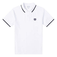 Men's KENZO Embroidered Short Sleeve Polo Shirt White F005PO2014BA-01