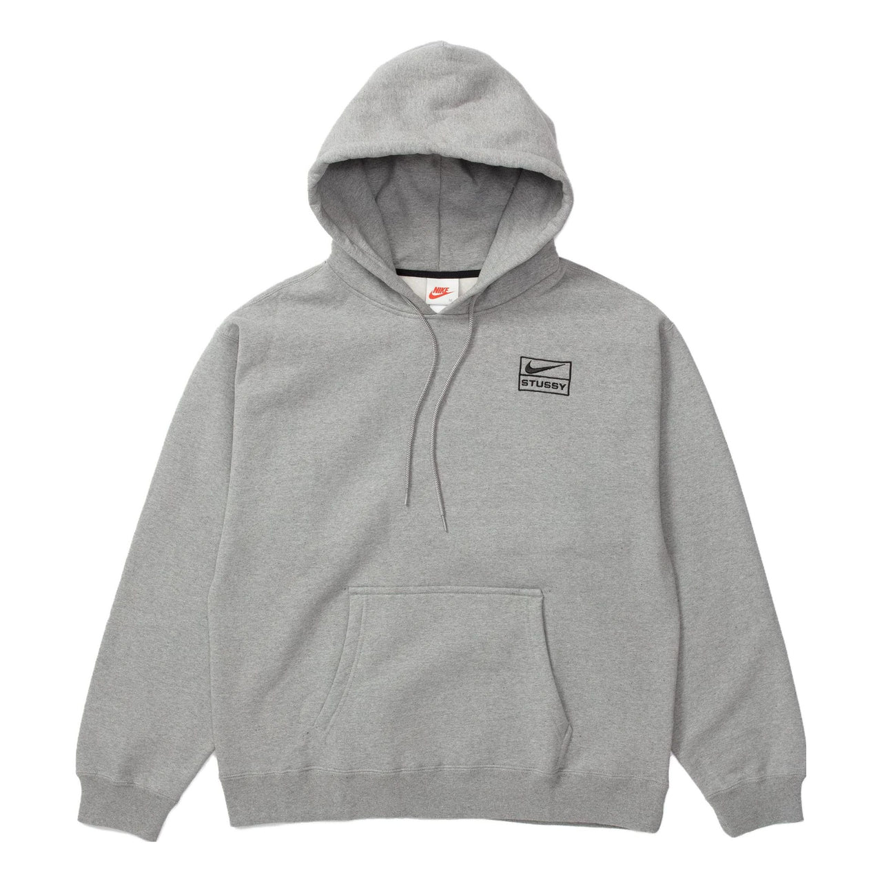 Nike x Stussy Logo Hoodie 'Grey' DJ9488-063