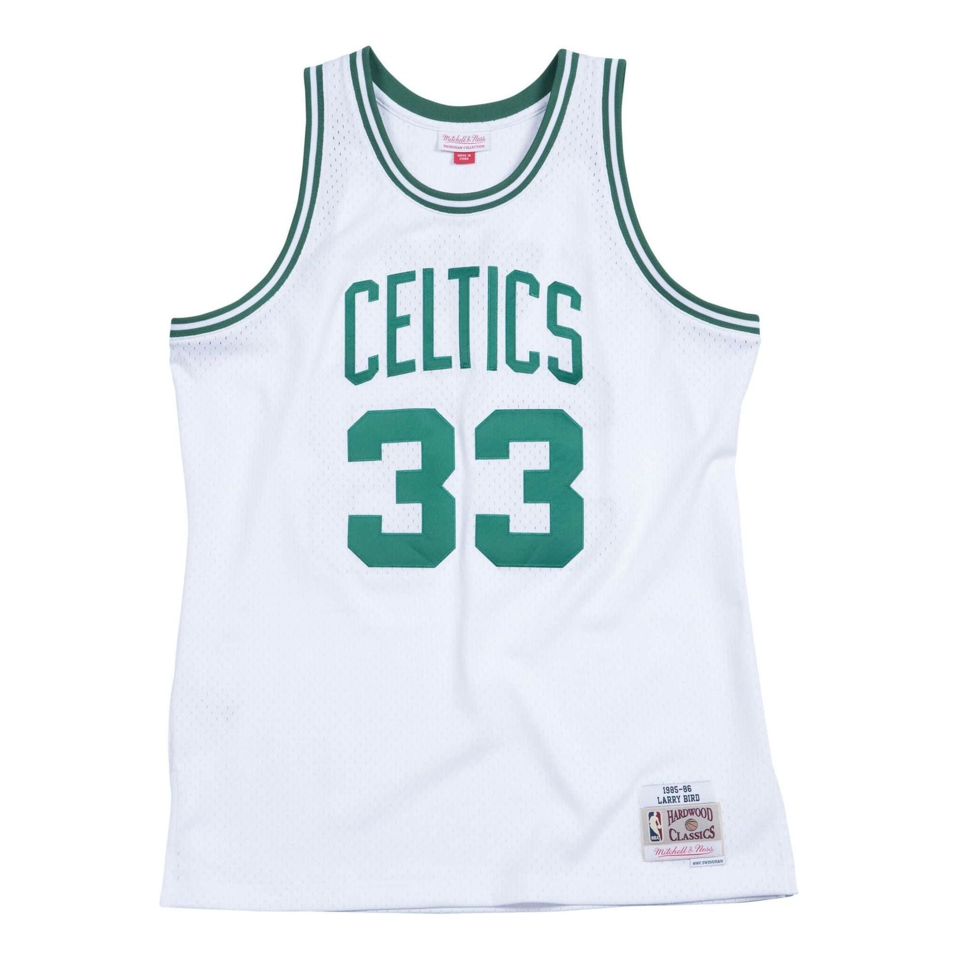 Mitchell & Ness x NBA Boston Celtics Home 1985-86 Swingman Jersey 'Larry Bird 33' SMJYGS18141-BCEWHIT85LBI
