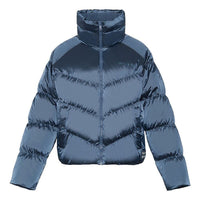 (WMNS) Li-Ning BadFive Short Puffer Jacket 'Dark Blue' AYMR090-3