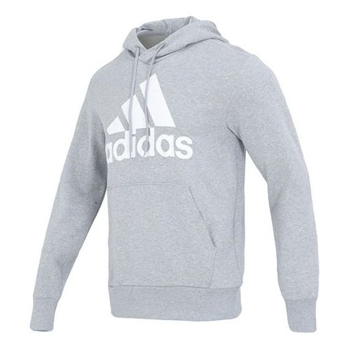 adidas French Terry Big Logo Hoodie 'Grey' IC9364