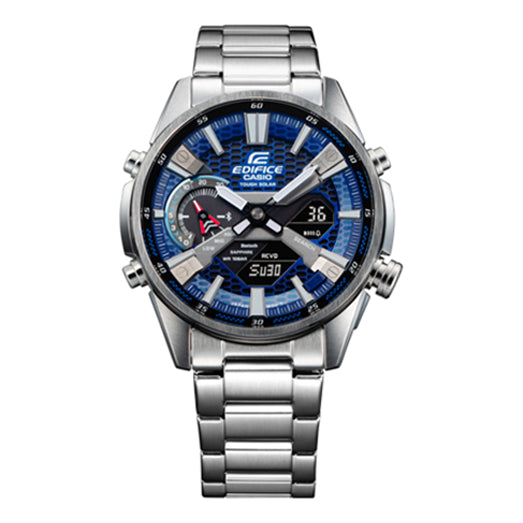 Casio Edifice Analog Watch 'Silver Blue' ECB-S100YD-2APR-PERSON