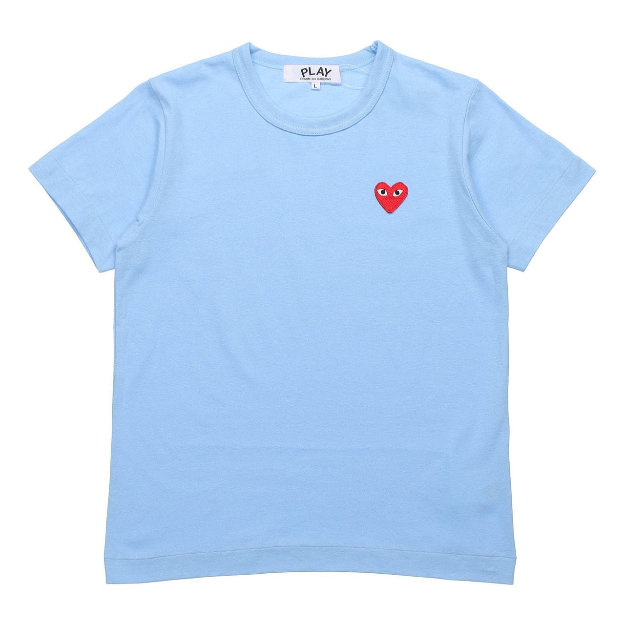 (WMNS) COMME des GARCONS PLAY Small Logo Tee 'Blue' AZ-T271-051-1