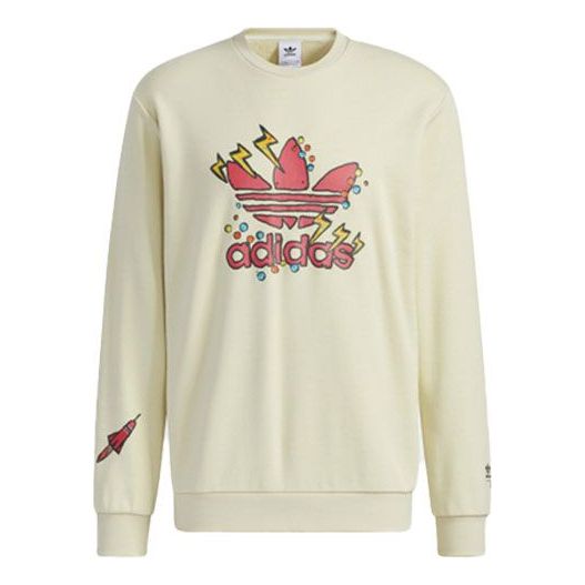 adidas originals Fangtastic Series Disney Mickey Printing Round Neck Pullover H09183