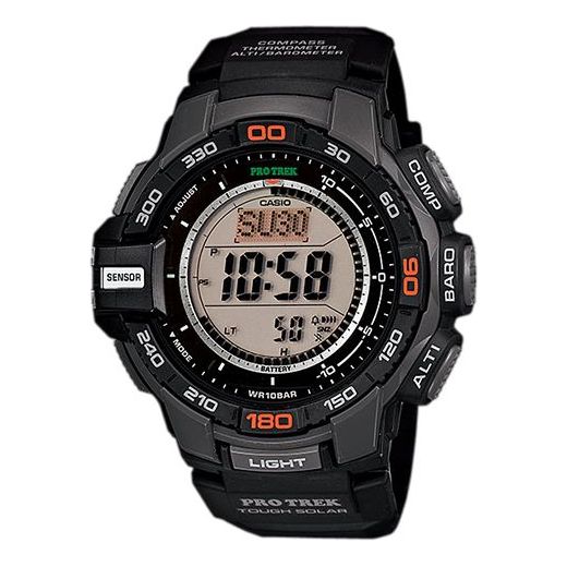 CASIO Sports Solar Powered Mens Black Digital PRG-270-1