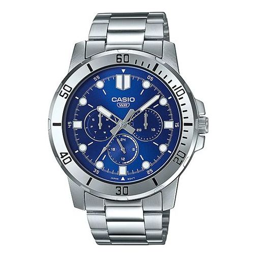 CASIO Sports Quartz Waterproof Mens Blue Analog MTP-VD300D-2EUDF