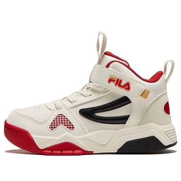 (PS) FILA High-Top Skate Shoes 'White Black Red' K14B341301FGR
