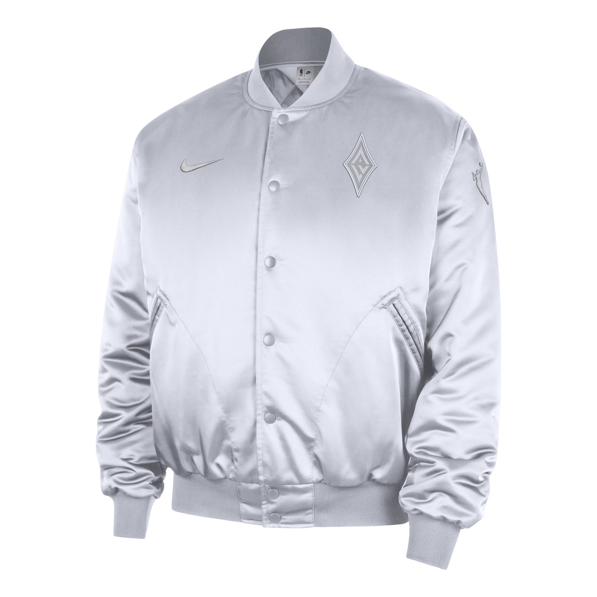 Nike Las Vegas Aces WNBA Game Jacket 'White Metallic Silver' HV9304-100