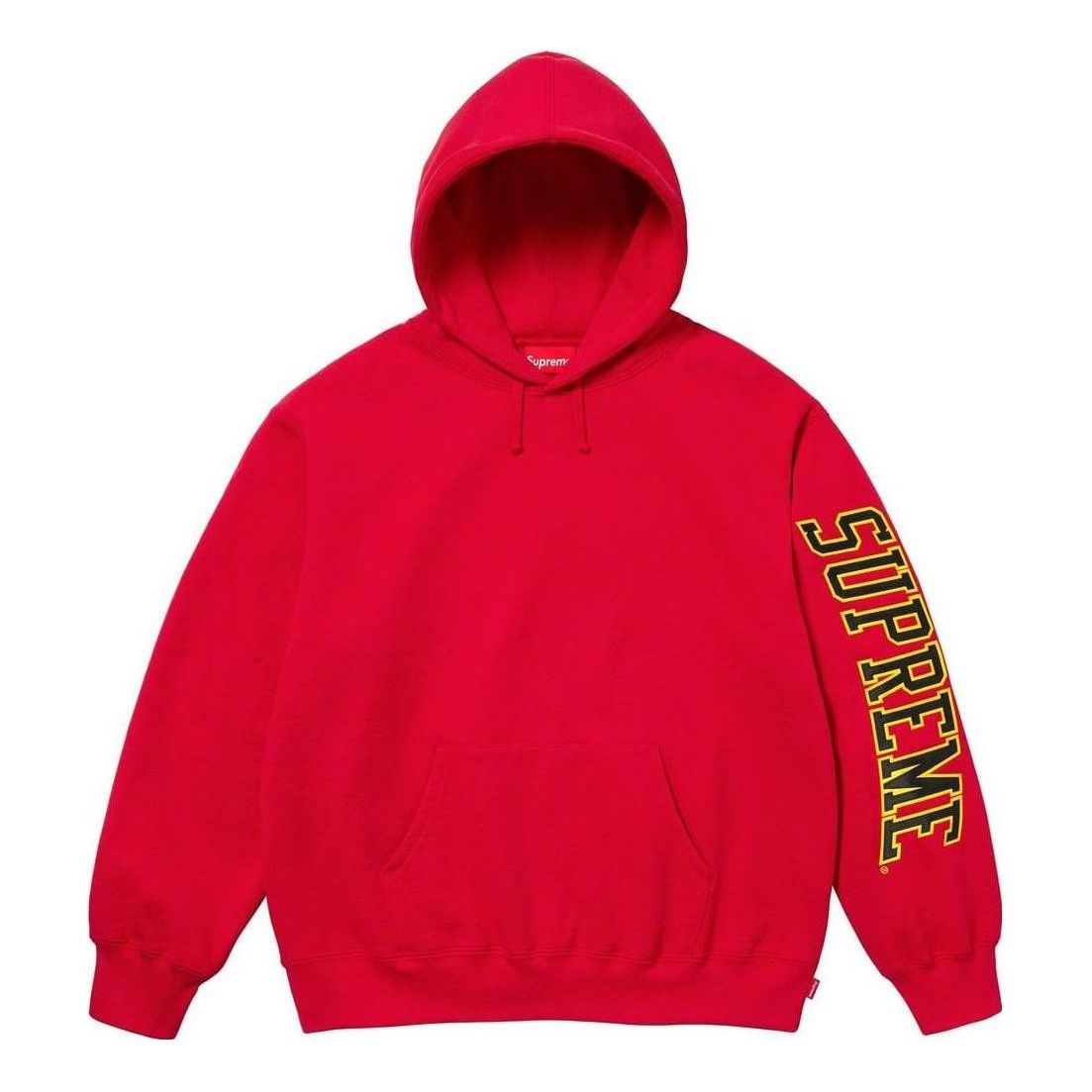 Supreme Sleeve Arc Hooded Sweatshirt 'Red Yellow Black' SUP-FW23-063