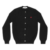 (WMNS) COMME des GARCONS PLAY Cardigan With Small Red Heart 'Black' AZ-N079-051-1