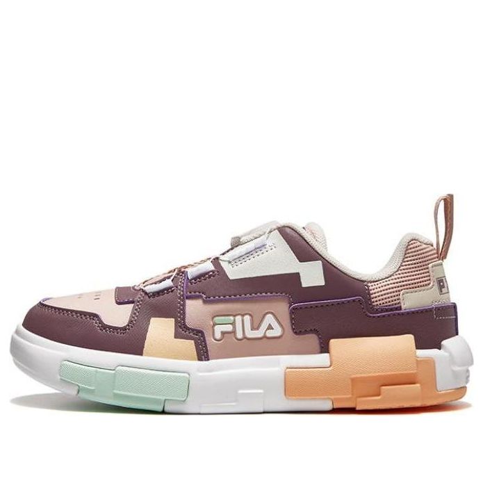 (GS) FILA Fashion Brick Skate Shoes 'Brown Orange White' K15B341304FRG