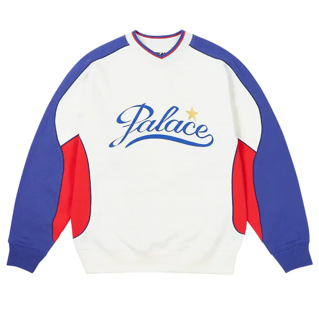 Palace Star Script Crewneck Sweatshirt 'White' P26CS008
