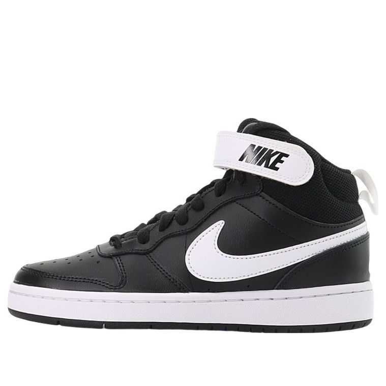 (GS) Nike Court Borough Mid 2 'Black White' CD7782-010
