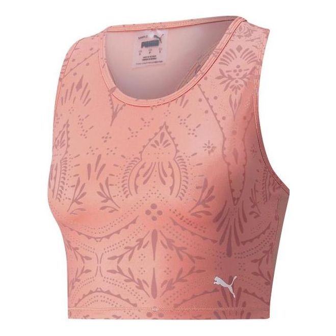 (WMNS) PUMA Studio Printed Cropped Training 'Rosette' 521561-24