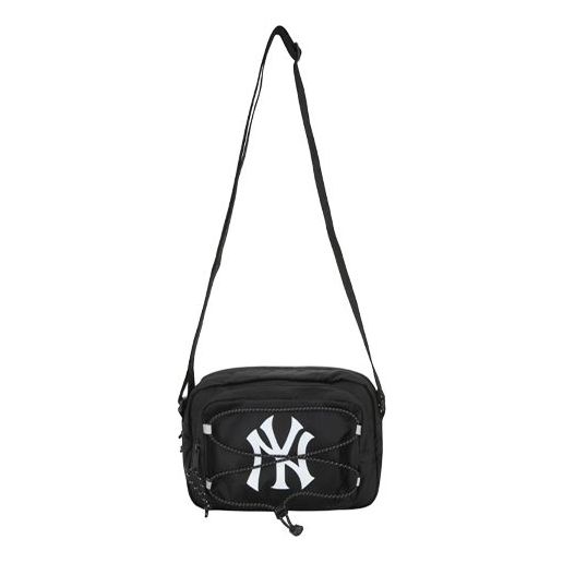 MLB String New York Yankees Logo Messenger Bag Black 32BGD4011-50L