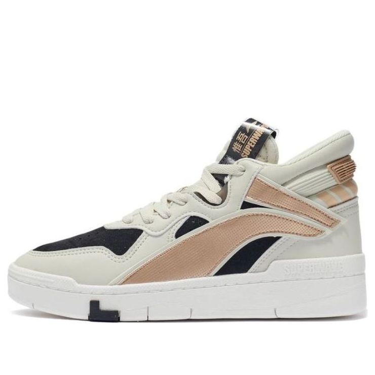 (WMNS) Li-Ning Suprewave Mid 'White Black Gold' AGCR234-2