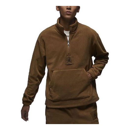 Air Jordan Essentials Winterized Fleece Half-zip 'Brown' FD7864-281