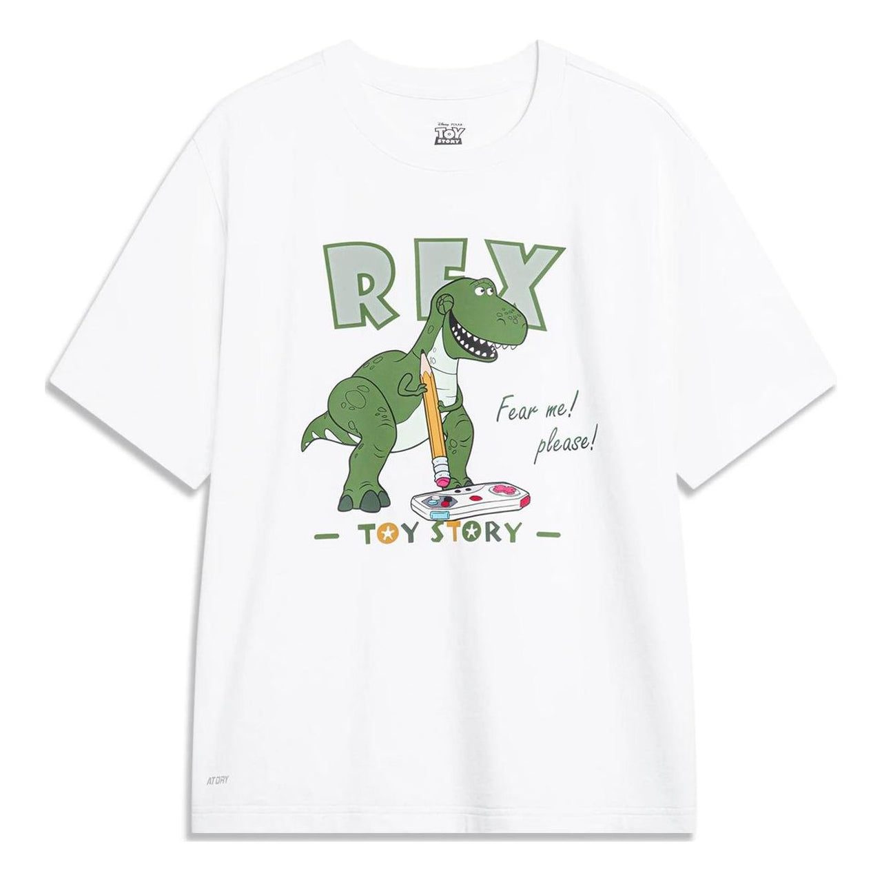 Li-Ning x Toy Story Rex Graphic T-shirt 'White' AHST743-1