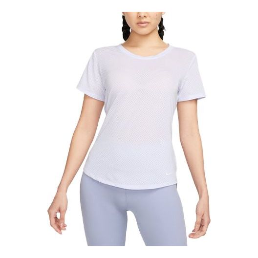 (WMNS) Nike Dri-FIT One Breathe Short-Sleeve Top 'Purple' DX0132-536