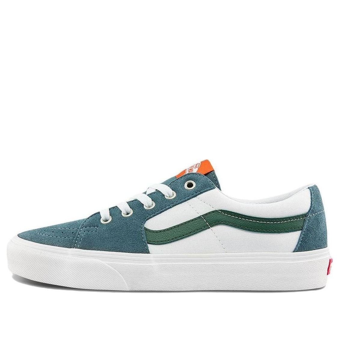 Vans SK8-Low Low Tops Casual Skateboarding Shoes Unisex White Green VN0A5KXDBLG