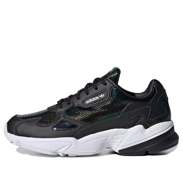 (WMNS) adidas W Falcon 'Core Black Cloud White Mystery Ruby' EF5517