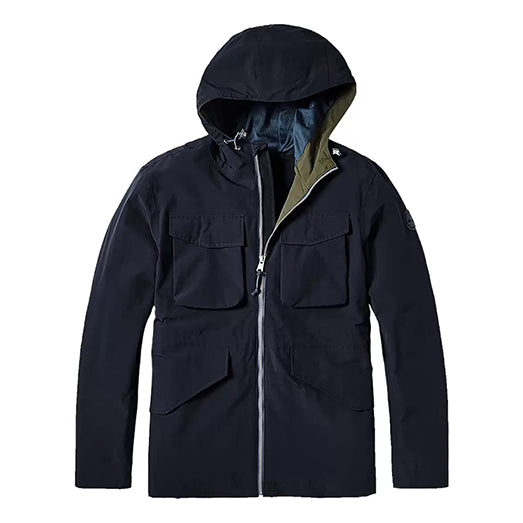 Men's Timberland Casual hooded Jacket Blue A2EJW-433