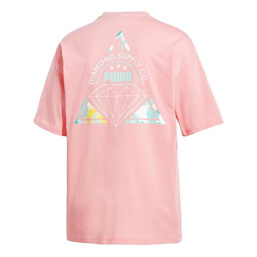 PUMA Alphabet Printing Short Sleeve Pink 578232-19