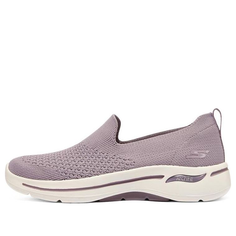 (WMNS) Skechers Go Walk Arch Fit Slip on 'Taupe Purple' 124418-MVE
