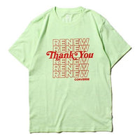 Men's Converse Renew Alphabet Pattern Sports Short Sleeve Yellow 10019649-328