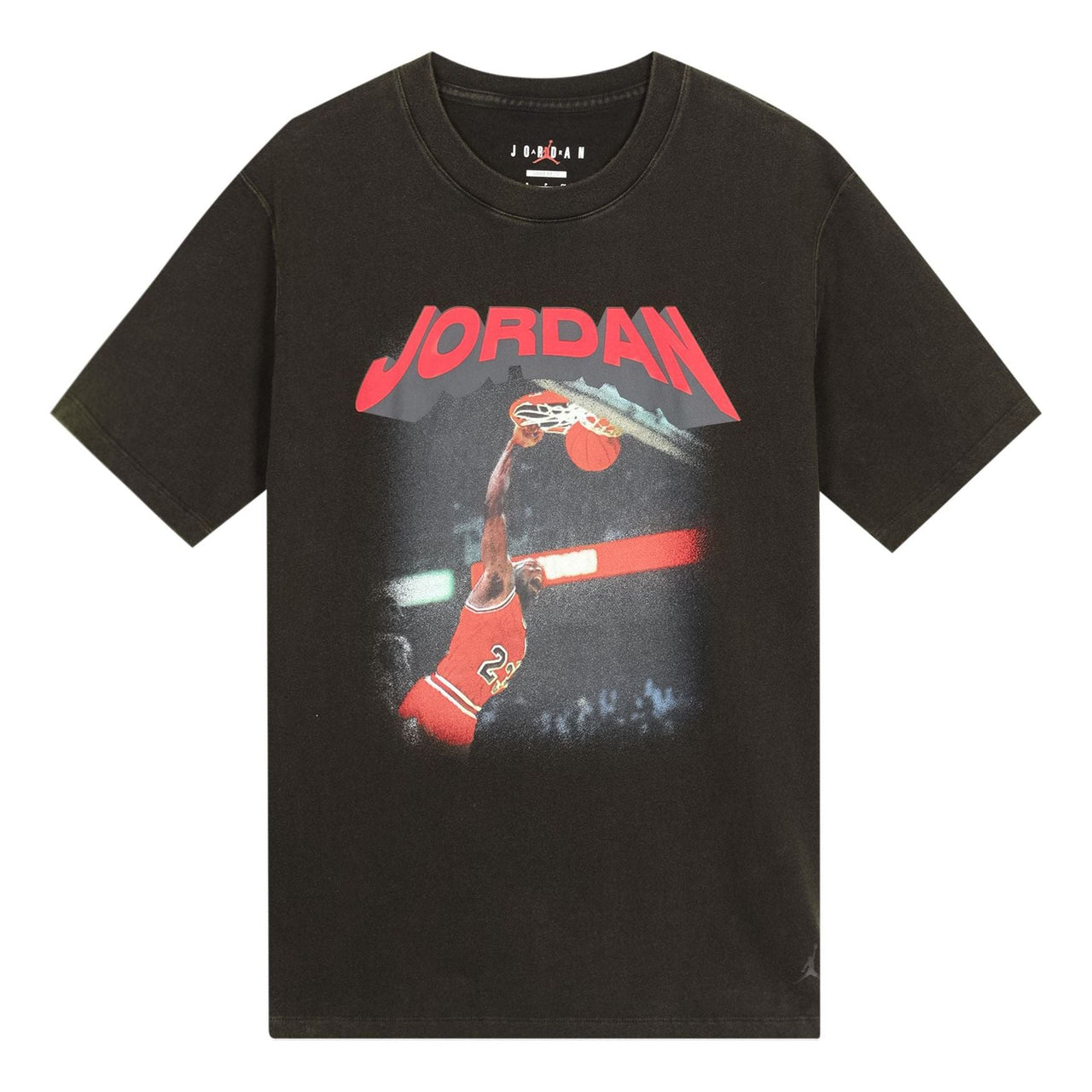 (WMNS) Air Jordan Slam Dunk Logo T-Shirts 'Black' FB5138-010