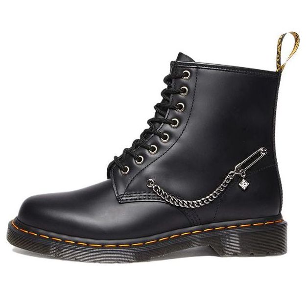 (WMNS) Dr. Martens 1460 Swarovski Leather Lace Up Boots 'Black' 28016001