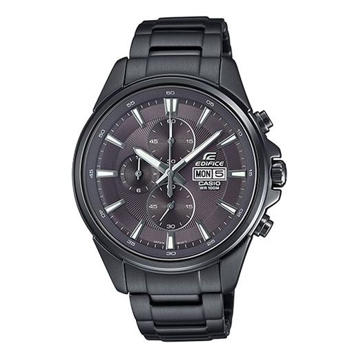 CASIO Men's EDIFICE Metal IPBLACK Particle Coated Racing Mens Black Analog EFB-509GY-1AVUPR